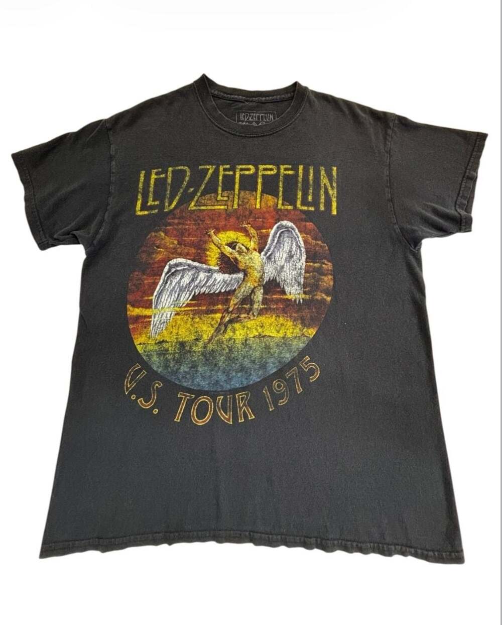 Led Zeppelin U.S. Tour 1975 Graphic T-Shirt Size L